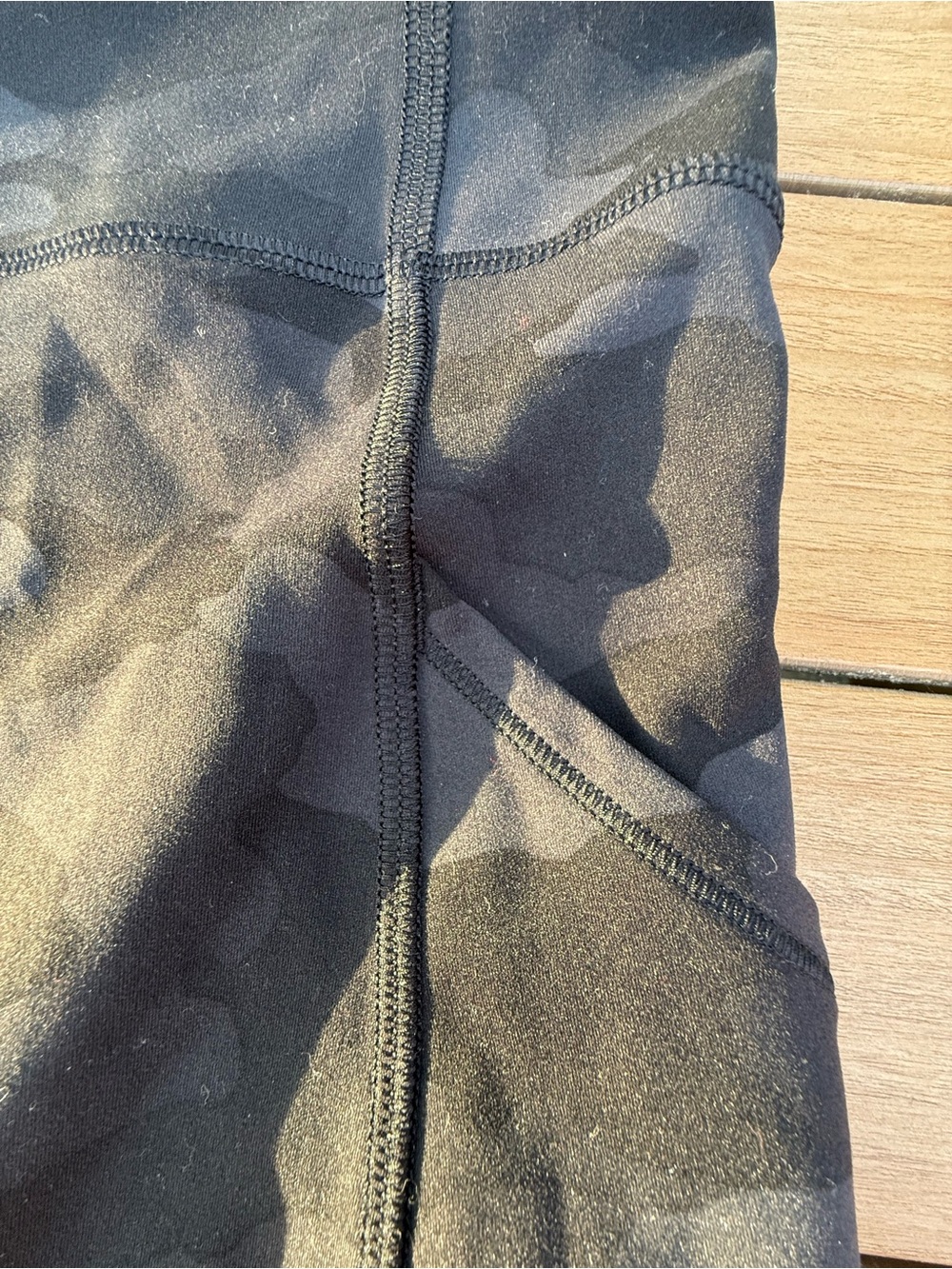 lululemon Align High-Rise shorts Heritage 365 Camo Deep Coal, side pockets sz 12 - Picture 7 of 12